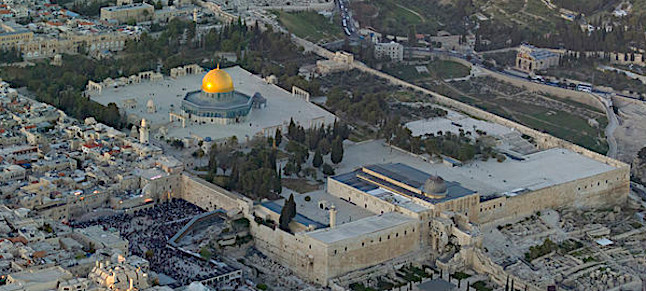 Aerial view of the Temple Mount