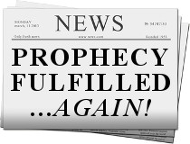 Prophecy in the news