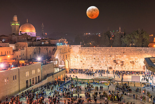 Blood Moon over Jerusalem