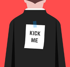 Kick-me sign
