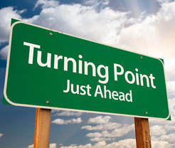 Turning point sign