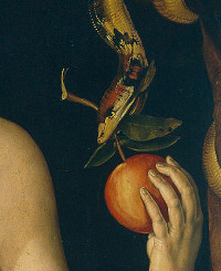 Eve and the serpent