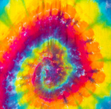 Tie-dyed pattern