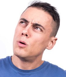 Confused man