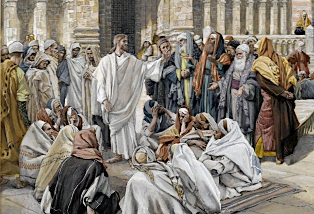 The Pharisees question Jesus