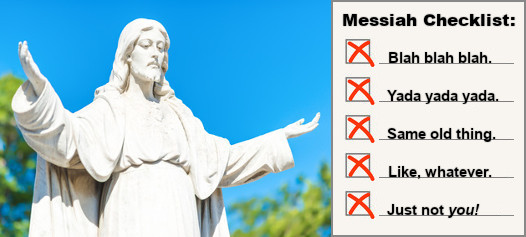 Jesus with list of failures