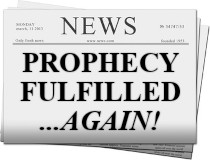 Prophecy in the news