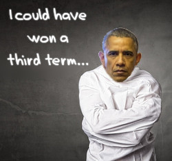 Obama in straitjacket