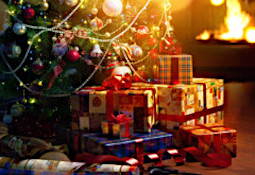 Christmas tree and presents