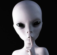 Alien saying shhhhh!