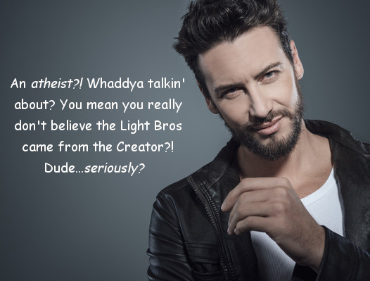 Cool theist disses atheist