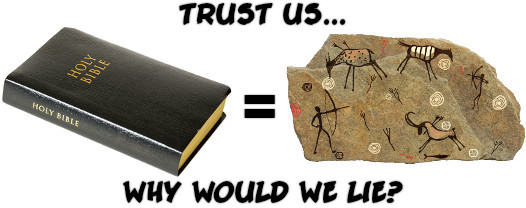 Cave drawing equals Bible