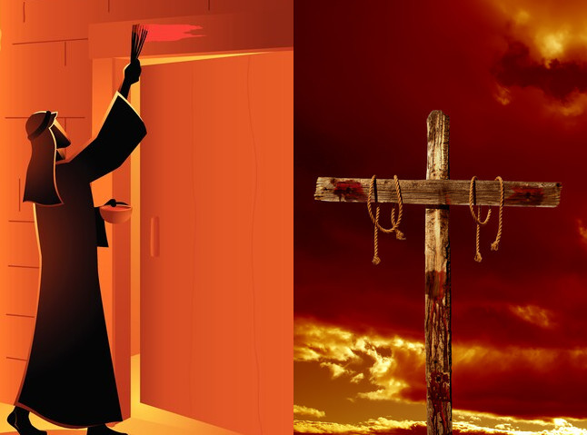 Blood on the doorpost, blood on the cross