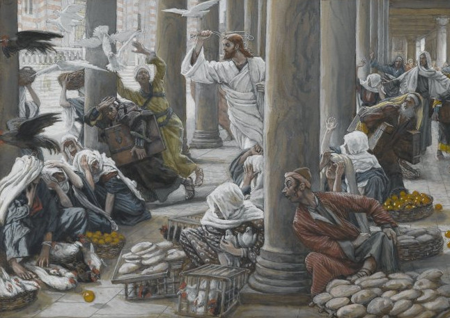 Jesus cleanses the temple