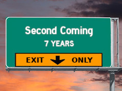 Second Coming exit sign