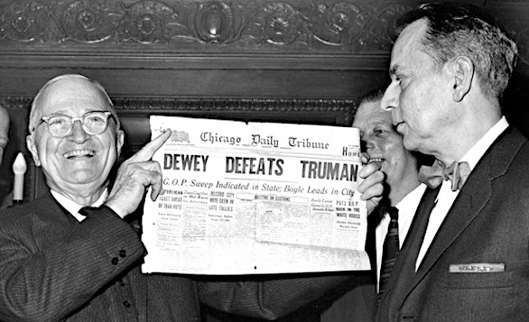 Dewey defeats Truman