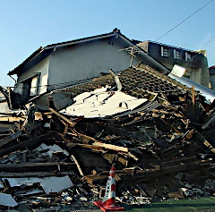 Wrecked house