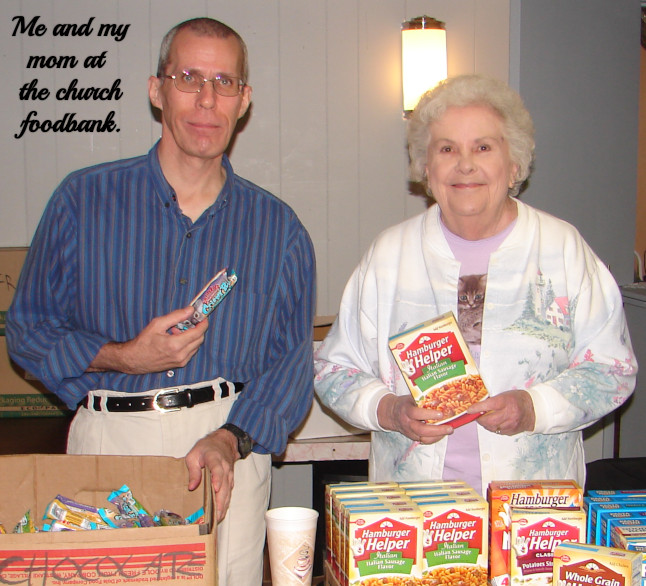 At the food bank