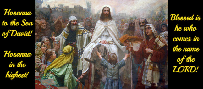 Jesus enters Jerusalem