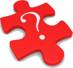 Puzzle piece with question mark