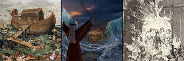 Noah, Red Sea, and fiery furnace