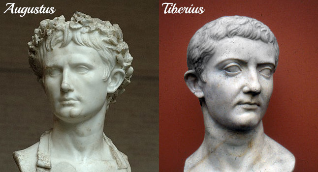 Busts of Tiberius and Augustus