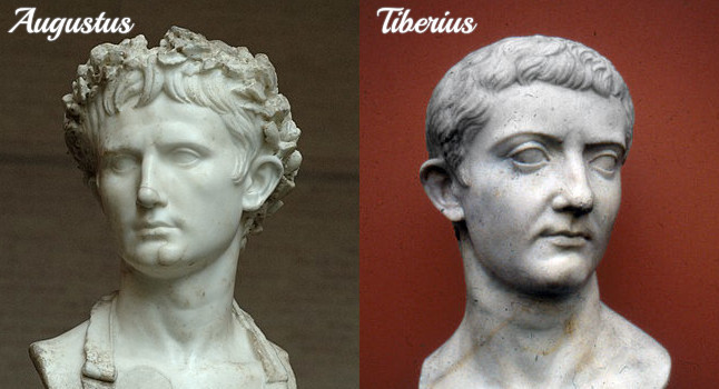 Busts of Tiberius and Augustus