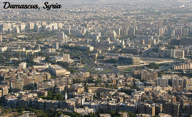 Aerial view of Damascus
