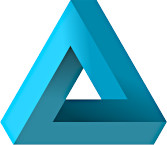 Impossible triangle illusion)