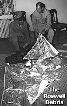 Inspecting the debris at Roswell