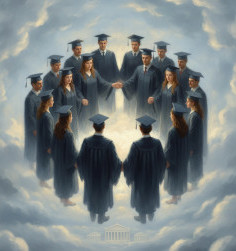 Small Graduating Class in the Clouds